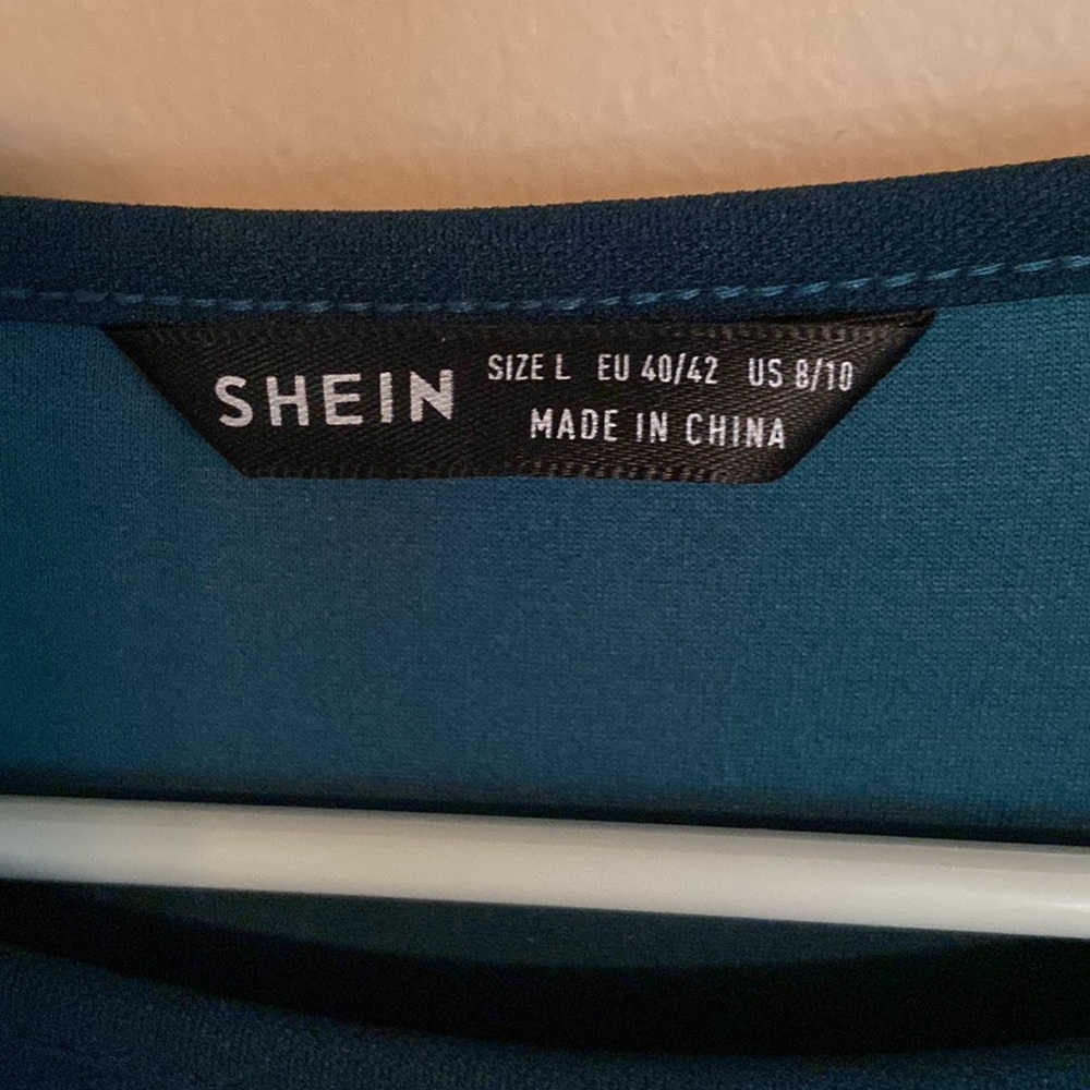 Green maternity SHEIN dress size L - Picture 2 of 2